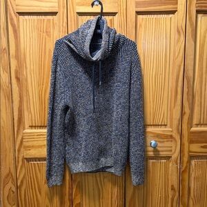 Cozy Turtleneck Sweater in Black and Gray